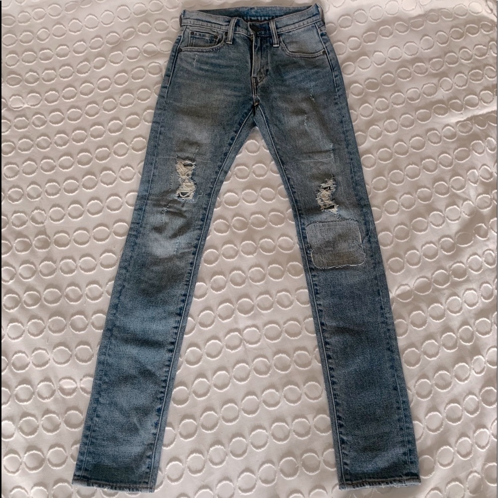 Levi’s 505C patch work jeans. Size w24 L34.